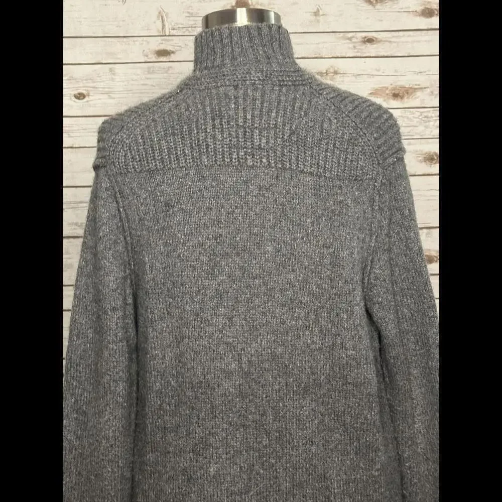 Banana Republic Heritage classic grey alpaca/wool sweater peacoat Size Large